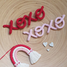 Load image into Gallery viewer, Knitted Words - &quot;xoxo&quot; - Red

