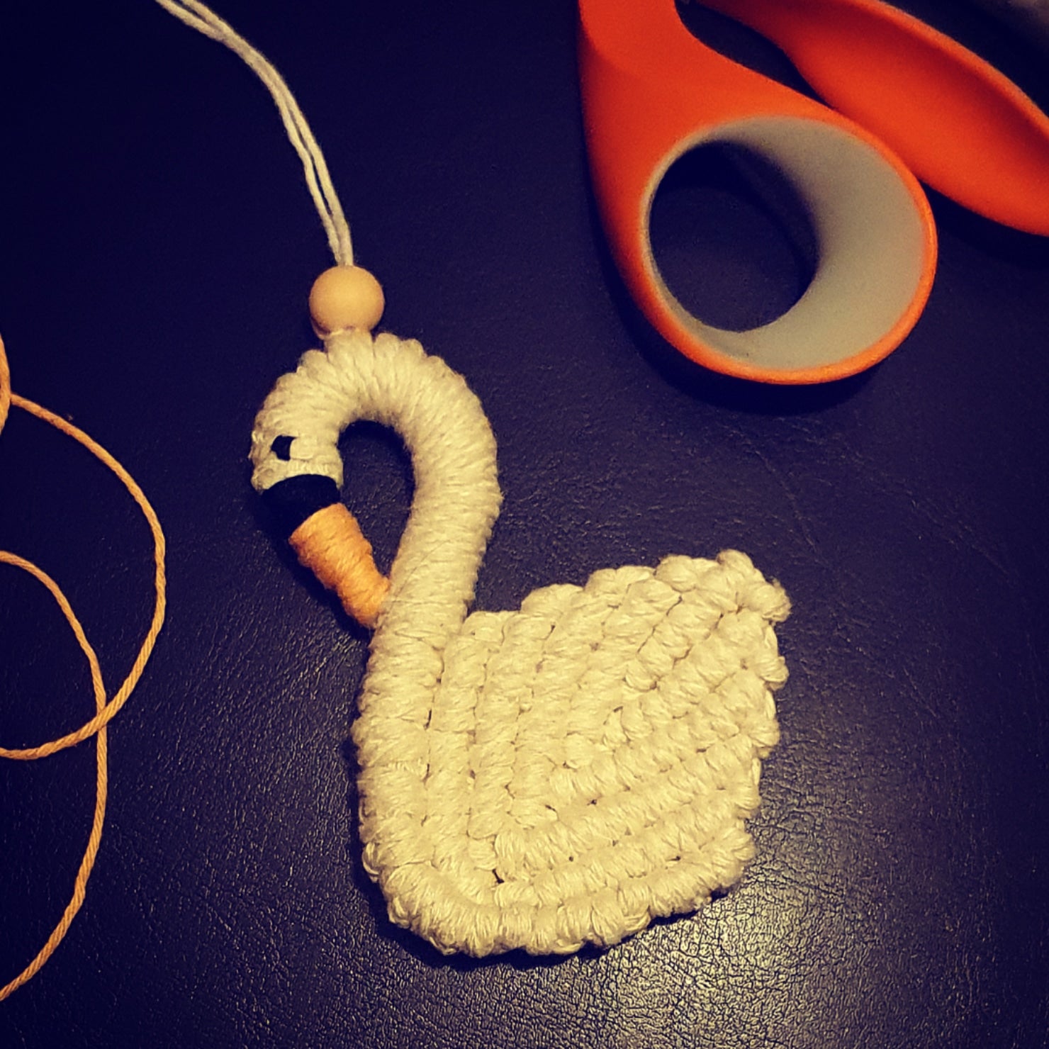 Swan Hanging charm