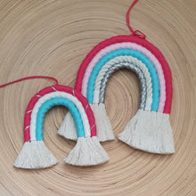 Load image into Gallery viewer, Special Edition Large Macramé Rainbow - Prevent Breast Cancer
