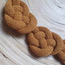 Load image into Gallery viewer, Celtic Heart Triple Knot Necklace - Mustard
