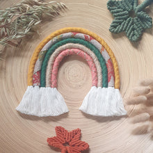 Load image into Gallery viewer, Medium/Large Macramé Rainbow - Autumn colour pallette
