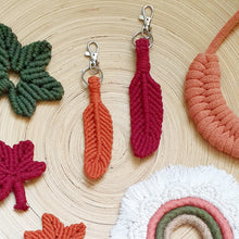 Load image into Gallery viewer, Feather design Bag/Key Charm
