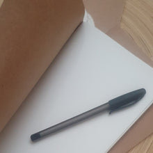 Load image into Gallery viewer, Kraft brown notebook/journal with Turk&#39;s Head Knot - 3 point design

