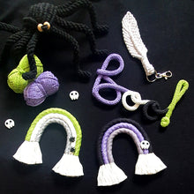 Load image into Gallery viewer, Feather design Bag/Key Charm
