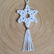 Load image into Gallery viewer, Six Pointed Star Christmas decoration - White
