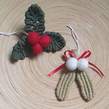 Load image into Gallery viewer, Holly Christmas decoration
