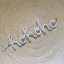 Load image into Gallery viewer, Handmade Cotton and Wire Word - hohoho
