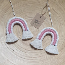 Load image into Gallery viewer, Mini Macramé Rainbow - Dusky Pink/Detailed
