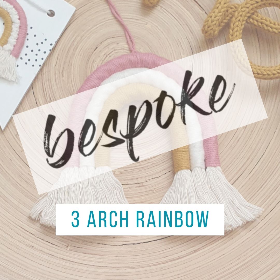 3 arch Macramé Rainbow - BESPOKE LISTING
