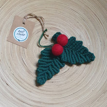 Load image into Gallery viewer, Holly Christmas decoration
