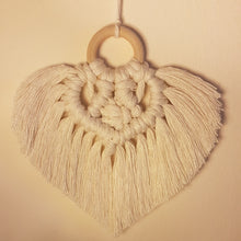 Load image into Gallery viewer, Hanging Macrame Heart
