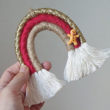 Load image into Gallery viewer, Mini Macramé Rainbow - Christmas Gingerbread Limited Edition
