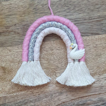 Load image into Gallery viewer, Mini Macramé Rainbow - Swan Charm Limited Edition
