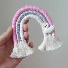 Load image into Gallery viewer, Mini Macramé Rainbow - Swan Charm Limited Edition

