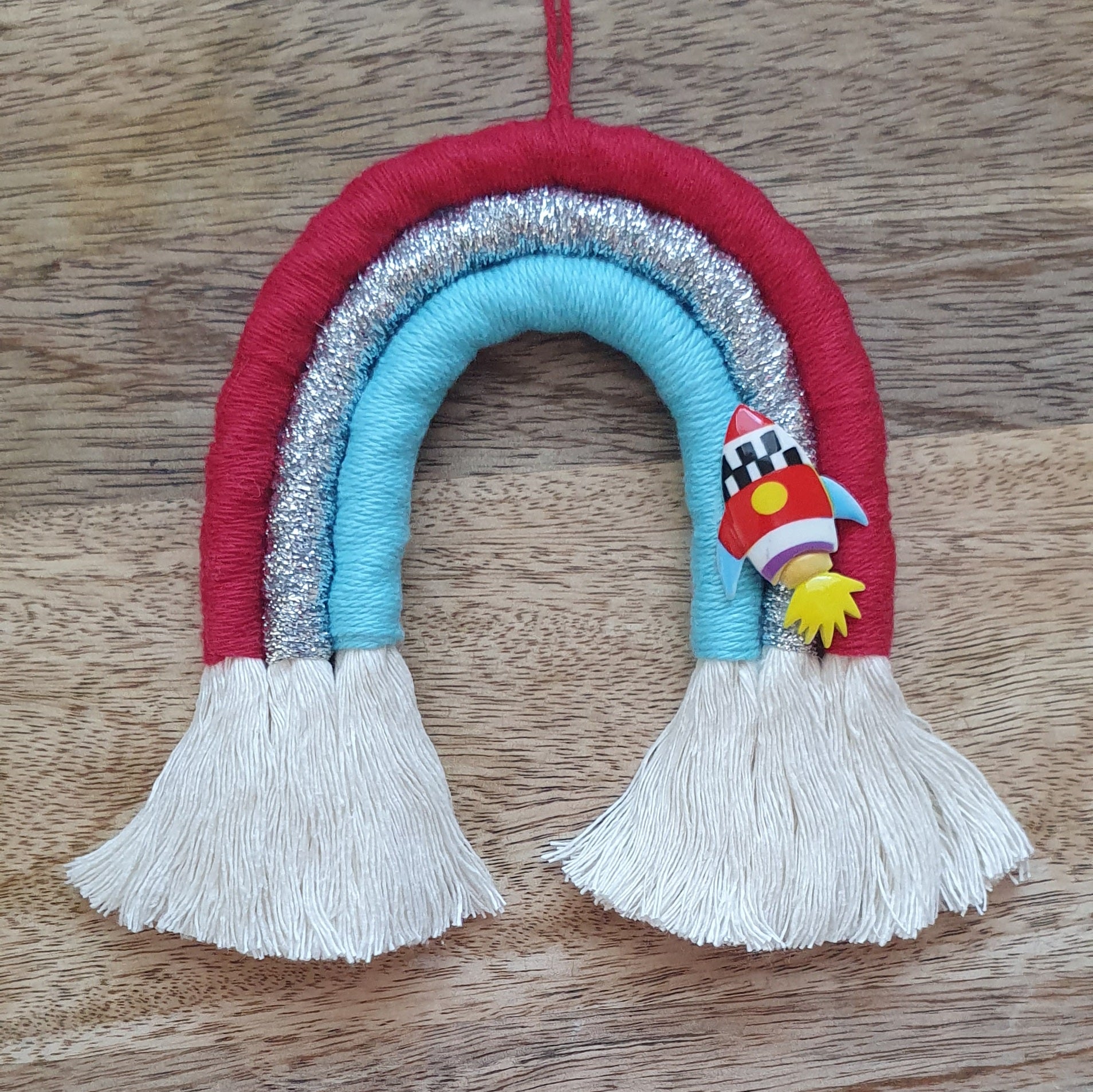 Mini Macramé Rainbow - Rocket Charm Limited Edition