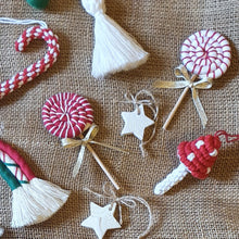 Load image into Gallery viewer, Handmade Macramé Candy Lollipop tree decoration
