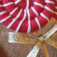 Load image into Gallery viewer, Handmade Macramé Candy Lollipop tree decoration
