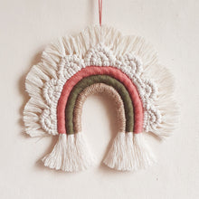 Load image into Gallery viewer, Ltd Ed. Small Macramé Rainbow with scallop frill - Rust
