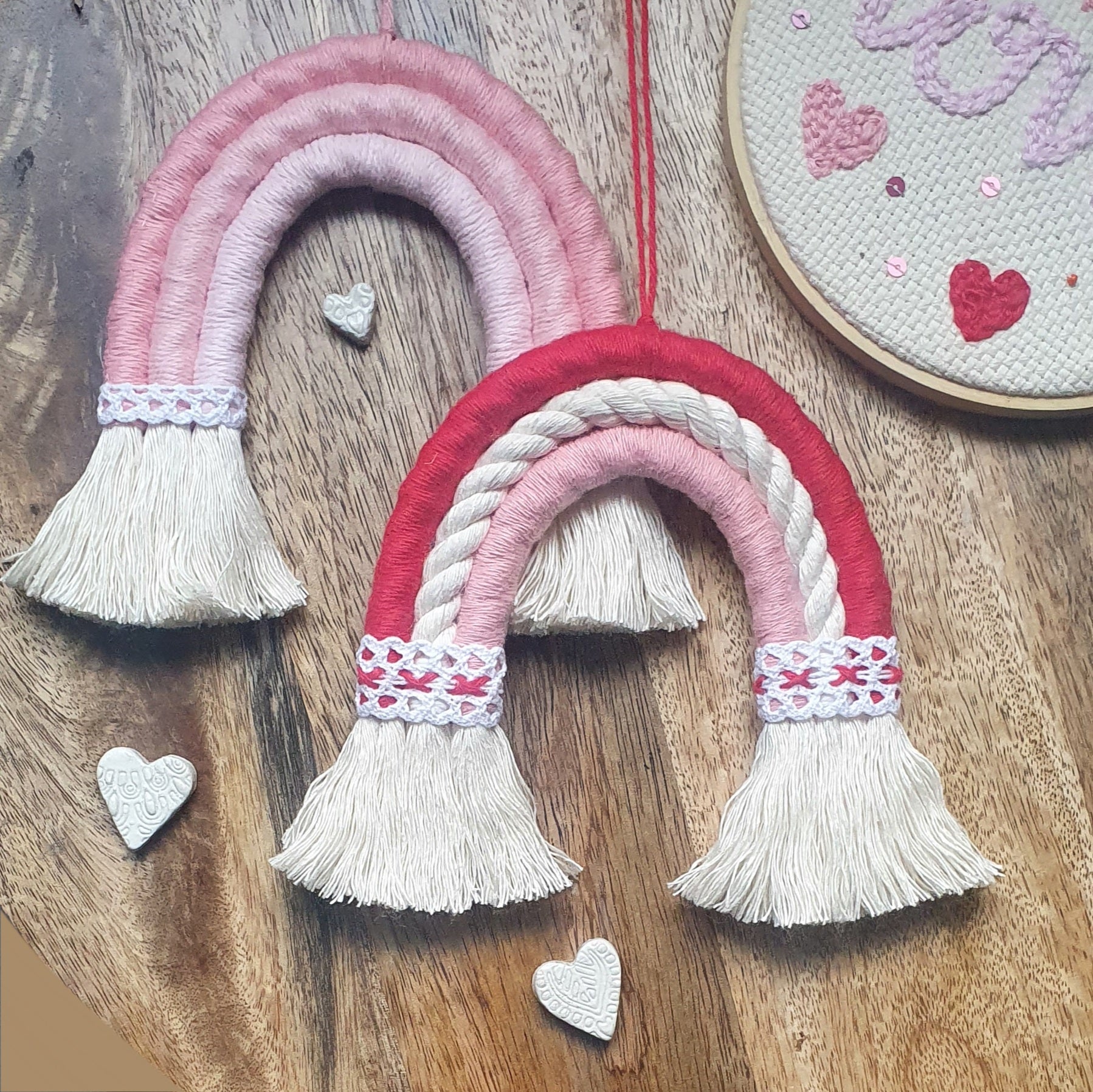 Mini Macramé Rainbow - Valentine's Limited Edition - Red