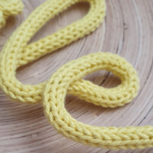 Load image into Gallery viewer, Knitted Words - &quot;Smile&quot; - Sunshine Yellow
