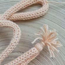 Load image into Gallery viewer, Knitted Words - &quot;hiya&quot; - Pastel Orange
