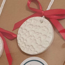 Load image into Gallery viewer, Mini Clay tree decorations. Leopard print 2 pk.
