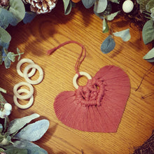 Load image into Gallery viewer, Hanging Macrame Heart
