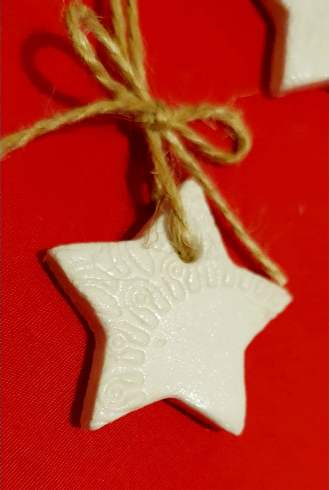 Mini Clay tree decorations. Stars