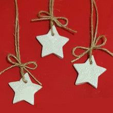 Load image into Gallery viewer, Mini Clay tree decorations. Stars
